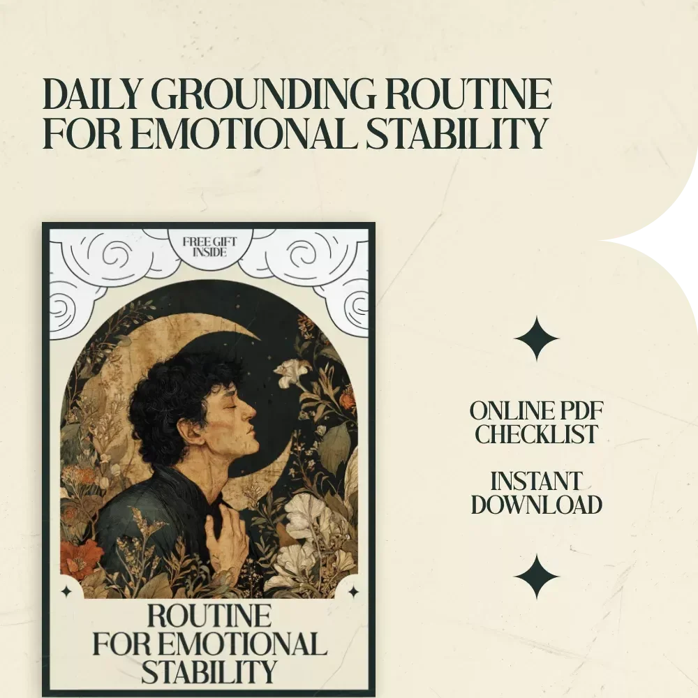 Routine for Emotional Stability – Grounding Routine for Emotional Stability Checklist Digital Download