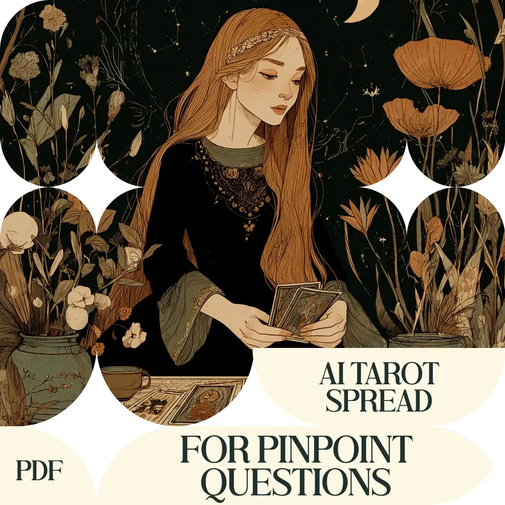 AI Tarot Spread Checklist for Pinpoint Questions – AI Generated Tarot Spreads for Specific Questions, Printable Digital Guide for Accurate Readings & Insightful Card Interpretation