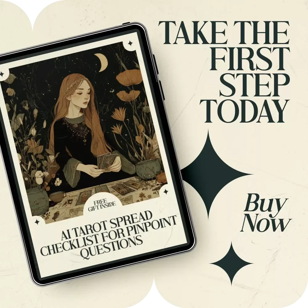 AI Tarot Spread Checklist for Pinpoint Questions – AI Generated Tarot Spreads for Specific Questions, Printable Digital Guide for Accurate Readings & Insightful Card Interpretation