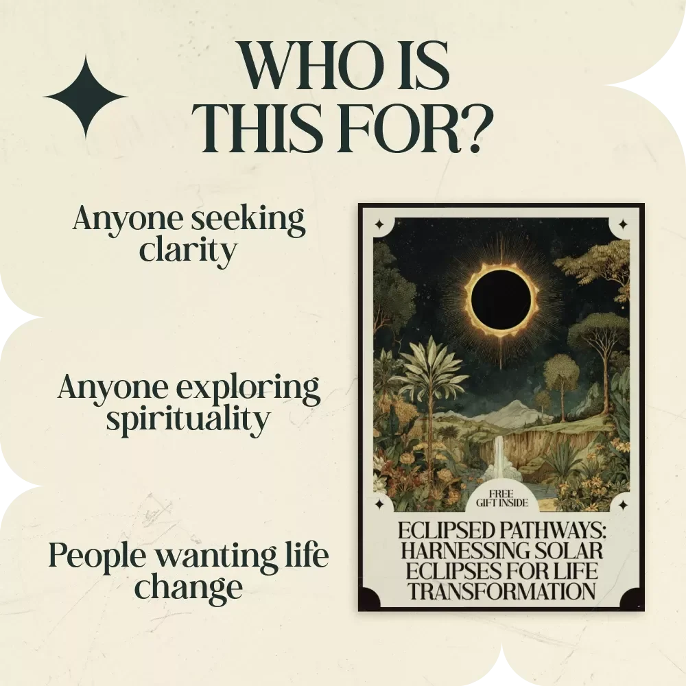 Eclipsed Pathways: Harnessing Solar Eclipses for Life Transformation – Guide to Solar Eclipse Meaning in Life Changes, Personal Growth Workbook, Spiritual Reflection & Life Reset Digital Download