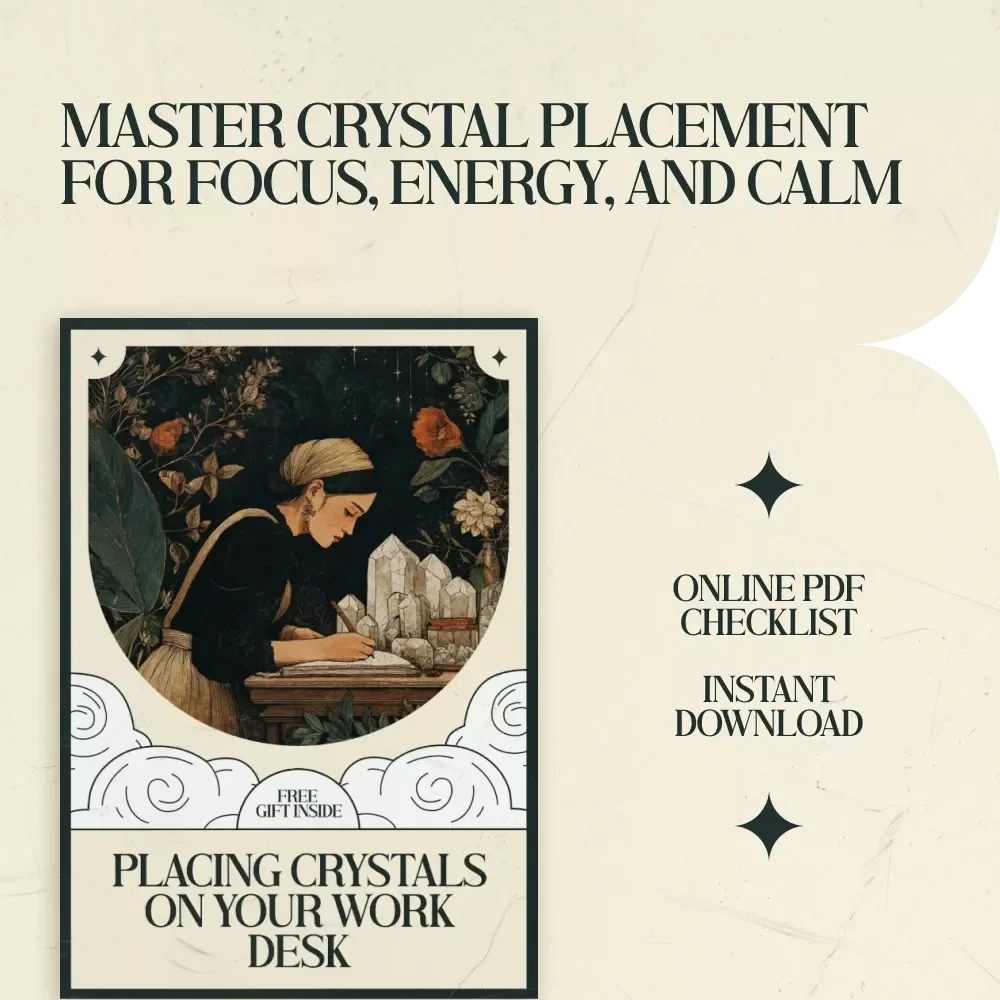 Placing Crystals on Your Work Desk - Guide & Checklist for Enhanced Focus & Energy