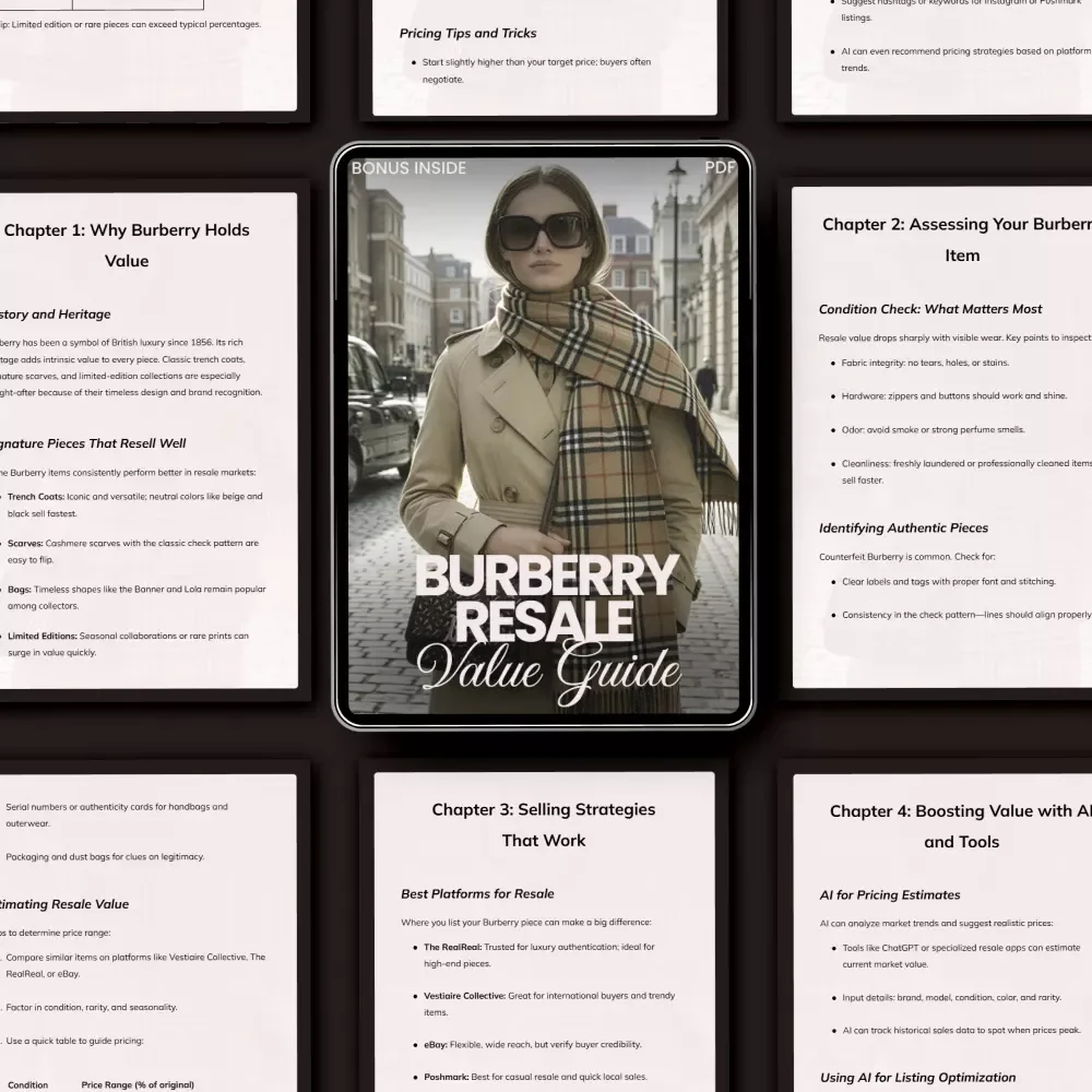 Burberry Resale Value Guide - Expert Tips for Maximizing Profit on Burberry Items