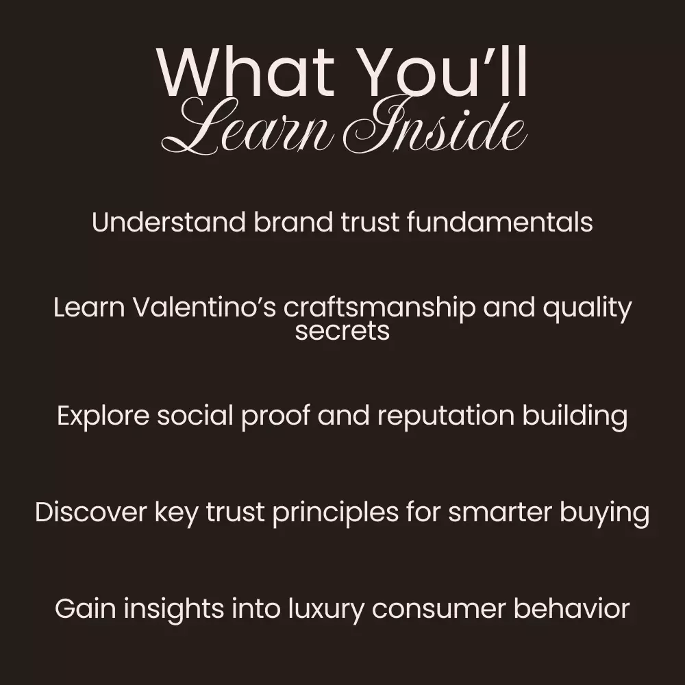 Why People Trust Valentino: The Ultimate Guide to Understanding Valentino Brand Trust Explained