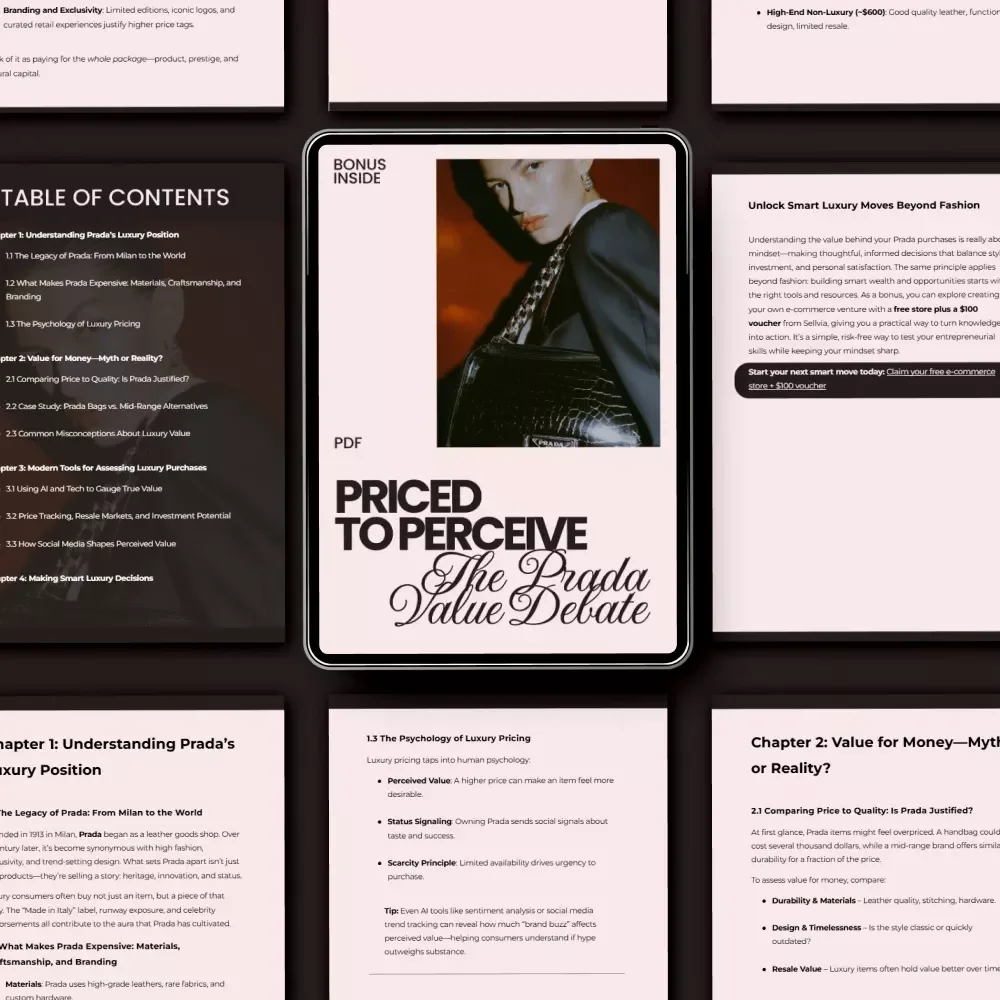 Priced to Perceive: The Prada Value Debate – A Complete Guide to the Prada Value for Money Debate, Luxury Pricing, Smart Buying & Investment Insights (Digital Download)