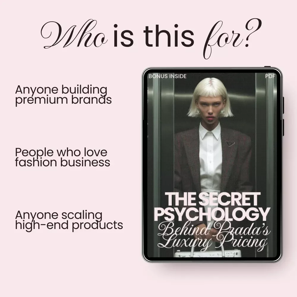 The Secret Psychology Behind Prada’s Luxury Pricing – Prada Pricing Psychology eBook Guide for Fashion Brands, Entrepreneurs & Luxury Strategy Lovers