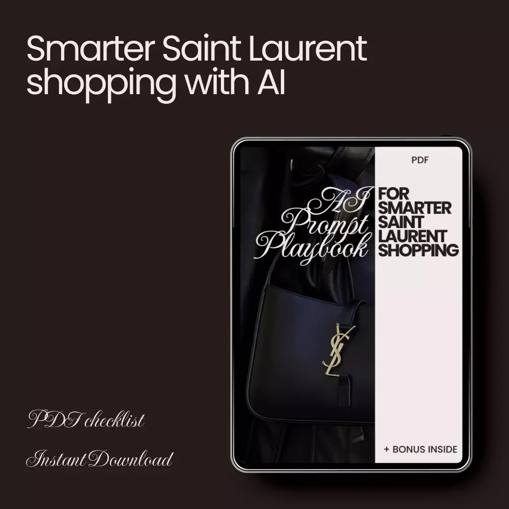 AI Prompt Playbook for Smarter Saint Laurent Shopping - The Ultimate Guide to Shopping with AI