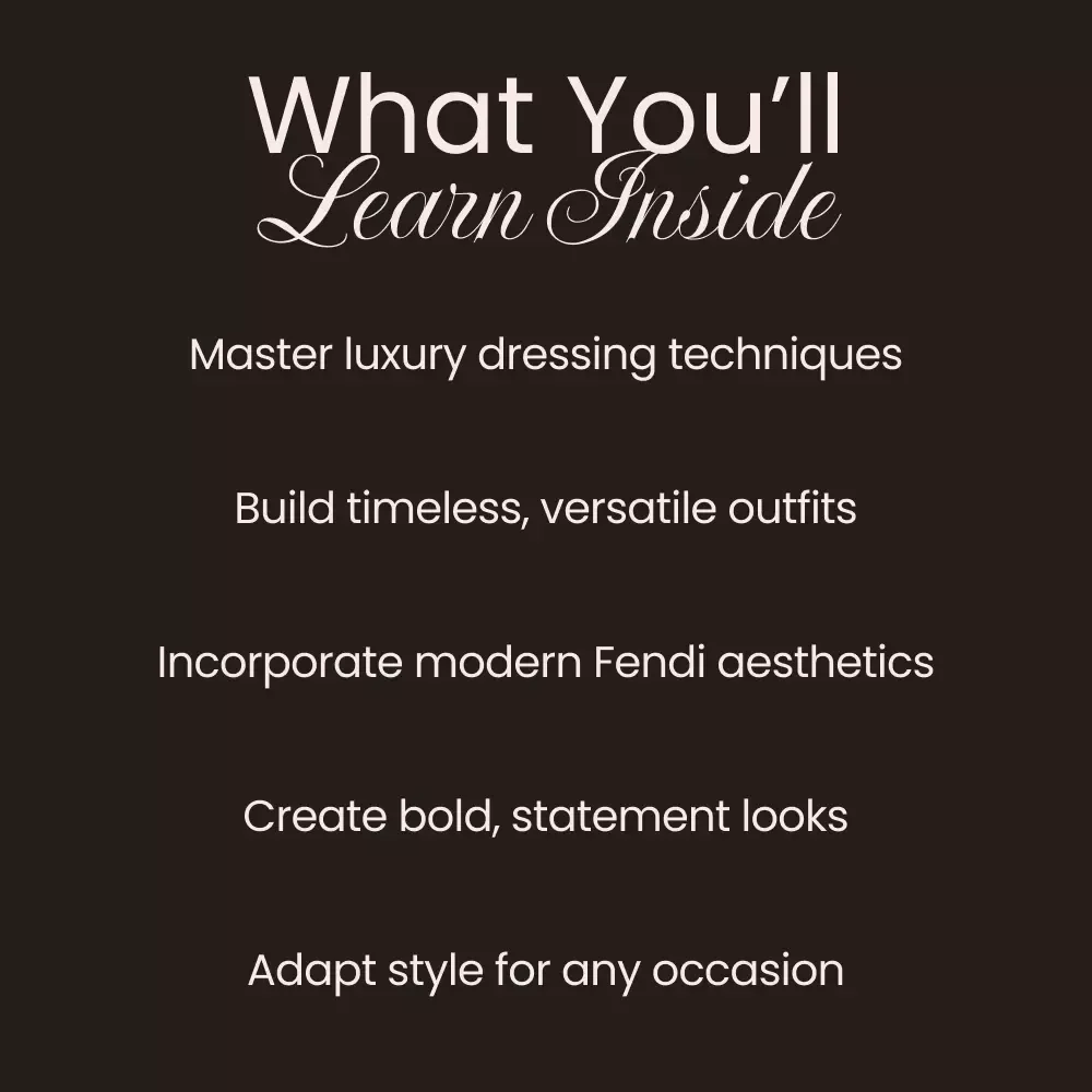 Modern Fendi Look for Effortless Luxury: The Ultimate Fendi Style Guide for Timeless Elegance