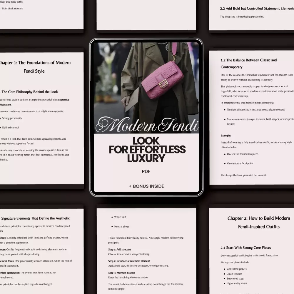 Modern Fendi Look for Effortless Luxury: The Ultimate Fendi Style Guide for Timeless Elegance