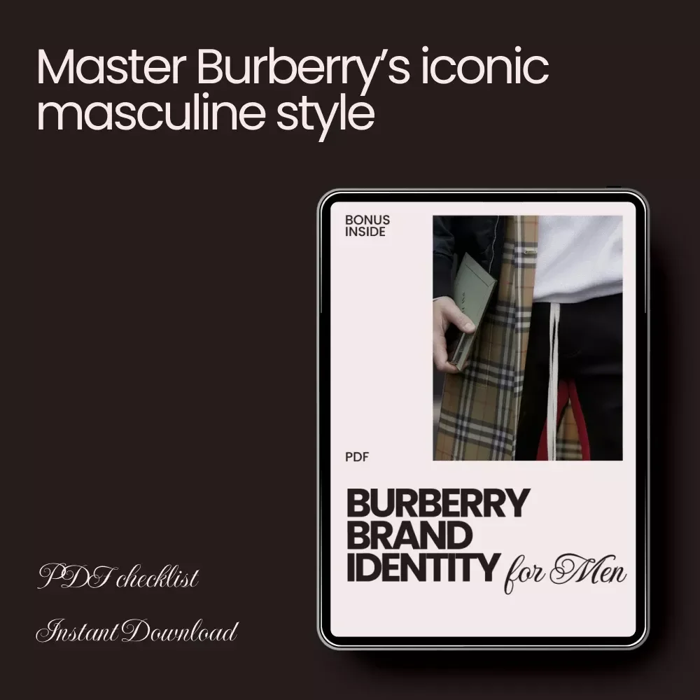 Burberry Brand Identity for Men - Digital Checklist for Timeless Style