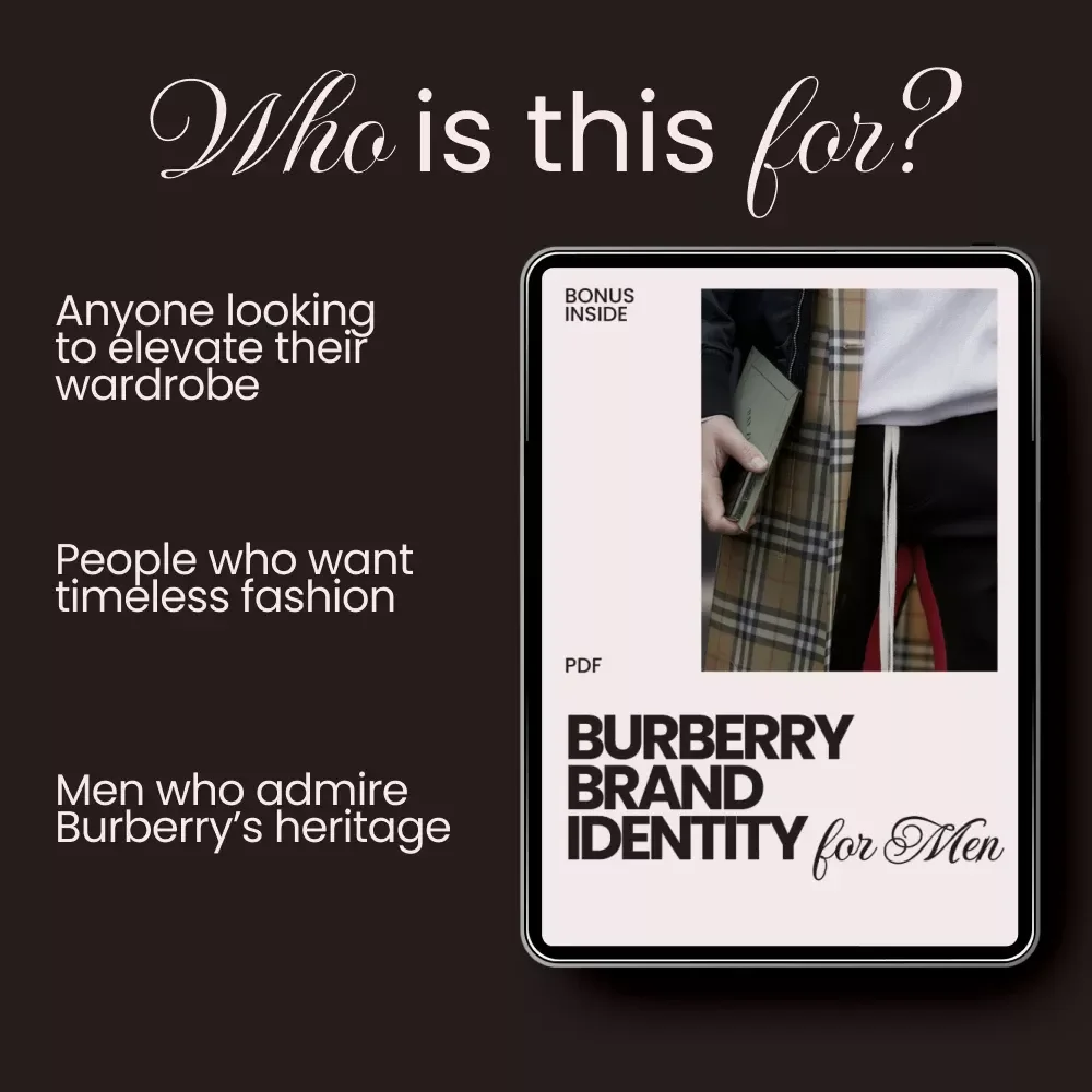 Burberry Brand Identity for Men - Digital Checklist for Timeless Style