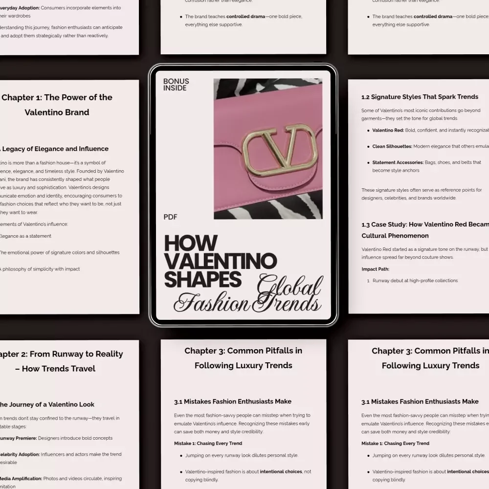 How Valentino Shapes Global Fashion Trends – Luxury Style Guide on Valentino Brand Influence on Trends, Runway to Reality Insights & AI Styling Strategies
