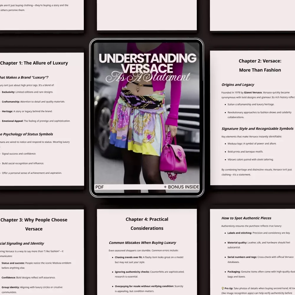 Understanding Versace as a Statement: Why Versace is a Status Choice - eBook Guide