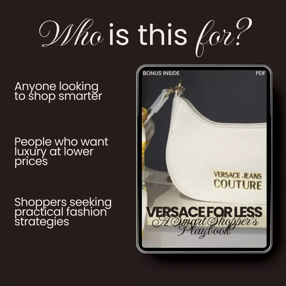 Versace for Less: A Smart Shopper’s Playbook - How to Buy Versace Without Overpaying