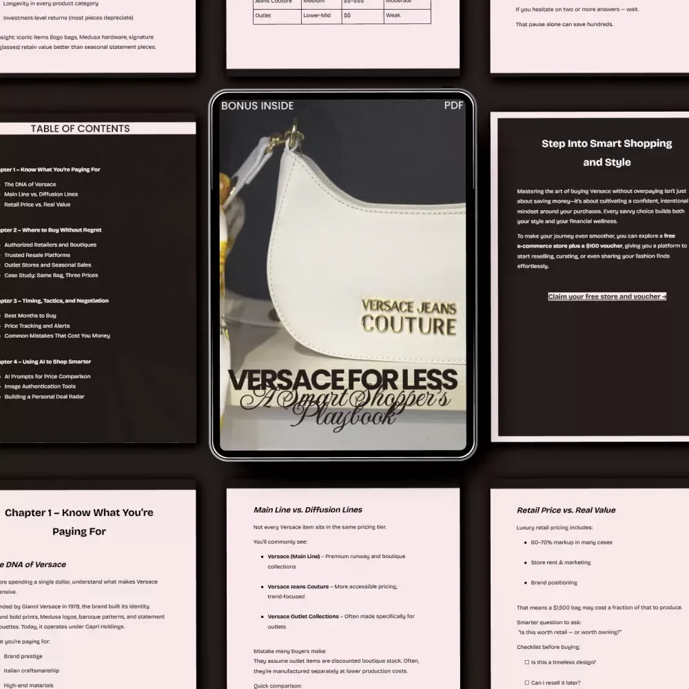 Versace for Less: A Smart Shopper’s Playbook - How to Buy Versace Without Overpaying