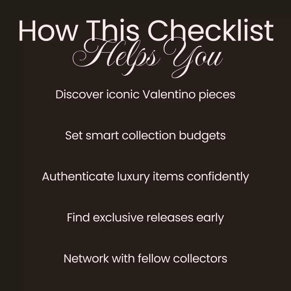 Valentino Shopping Tips for Collectors: The Ultimate Checklist for Luxury Fashion Enthusiasts