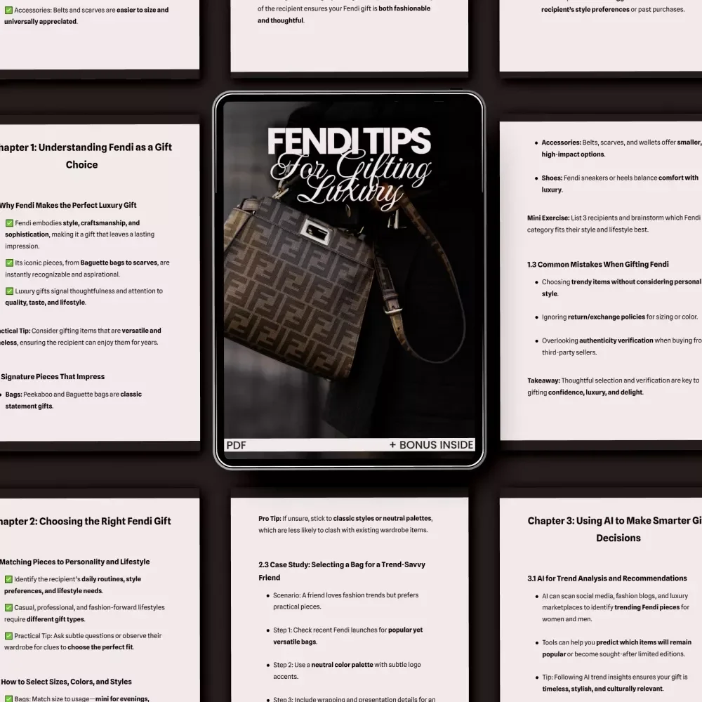 Fendi Tips for Gifting Luxury: The Ultimate Guide for Perfect Luxury Gifts
