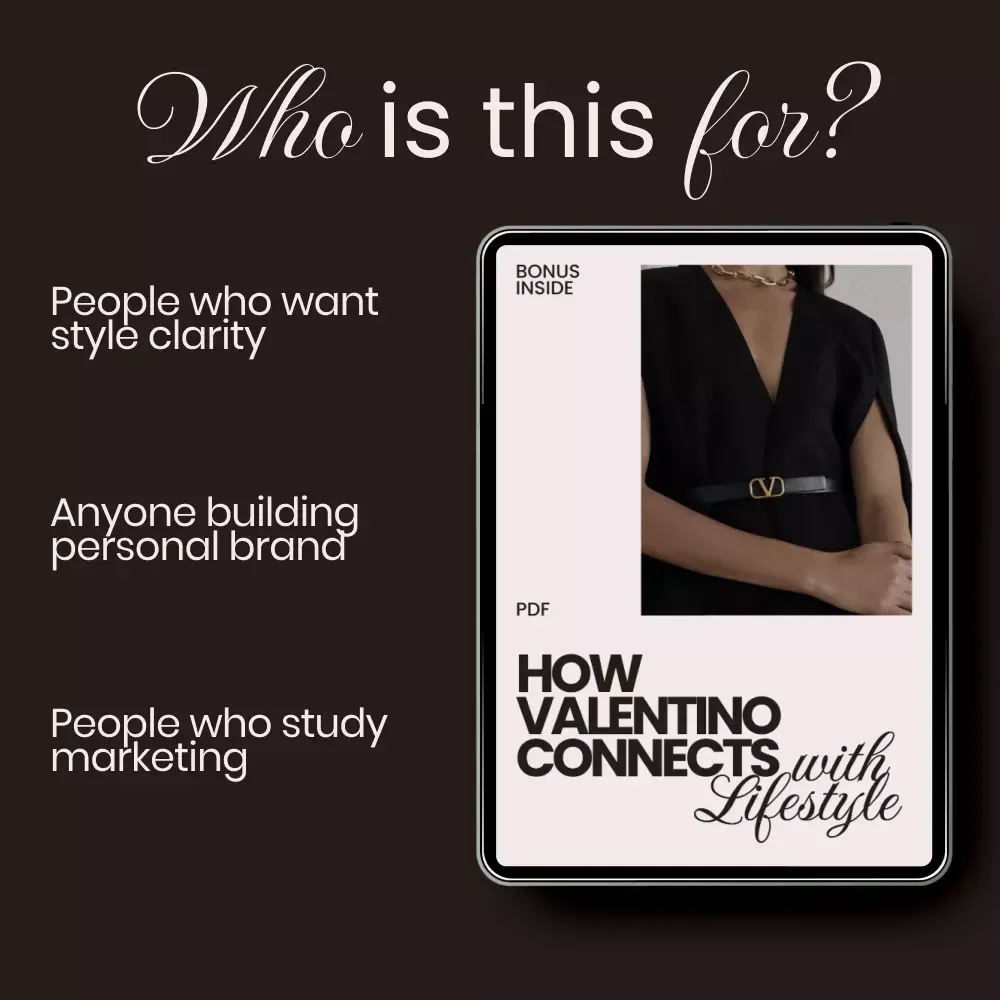 How Valentino Connects with Lifestyle – Checklist Guide | how valentino connects with lifestyle | Luxury Brand Lifestyle Insight Digital Download