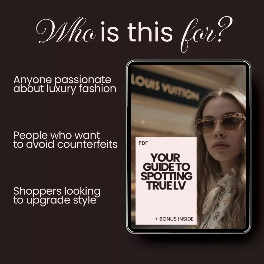 Your Guide to Spotting True LV: How to Recognize Louis Vuitton Style - Printable Checklist