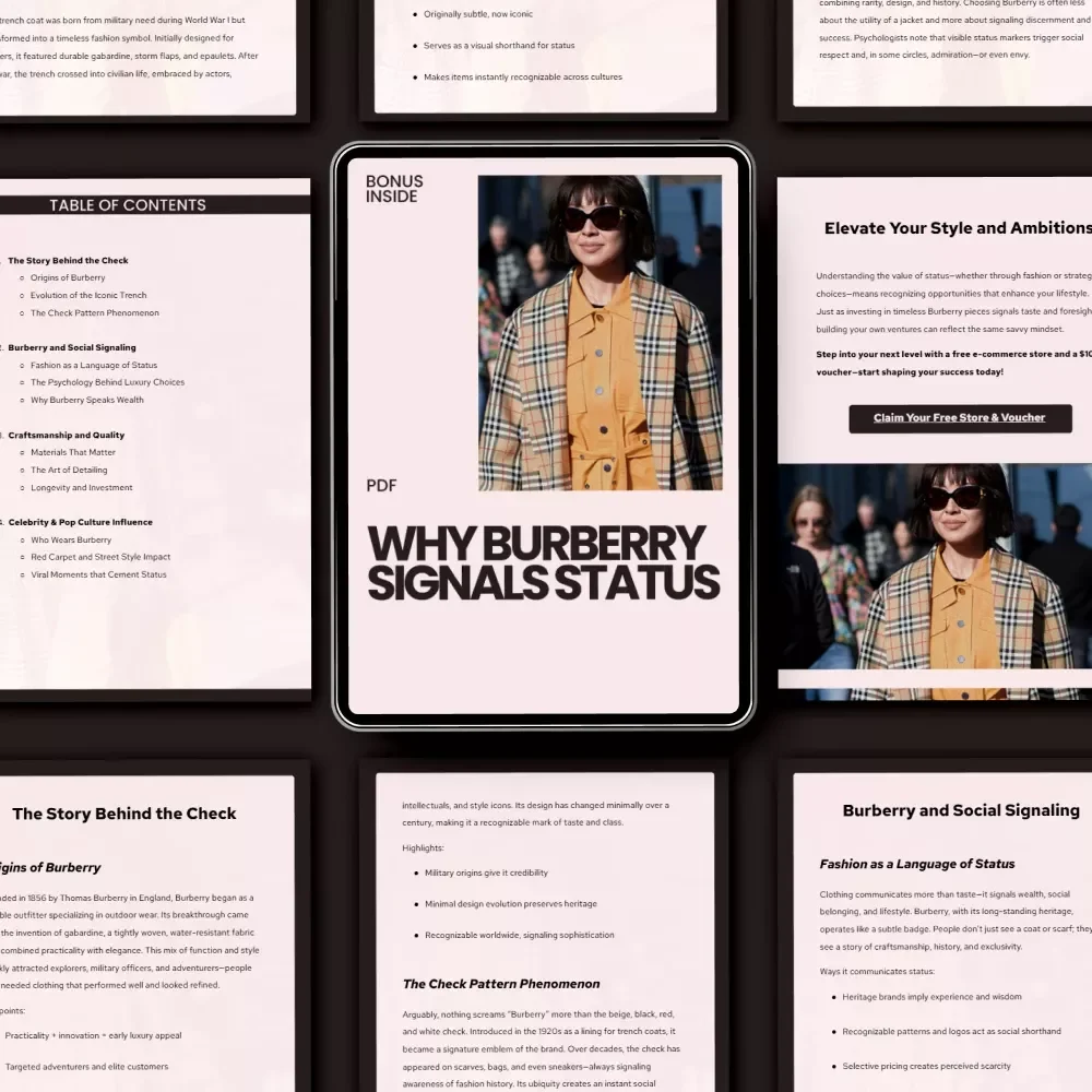Why Burberry Signals Status: A Guide to Understanding Burberry’s Influence, Status, and Style