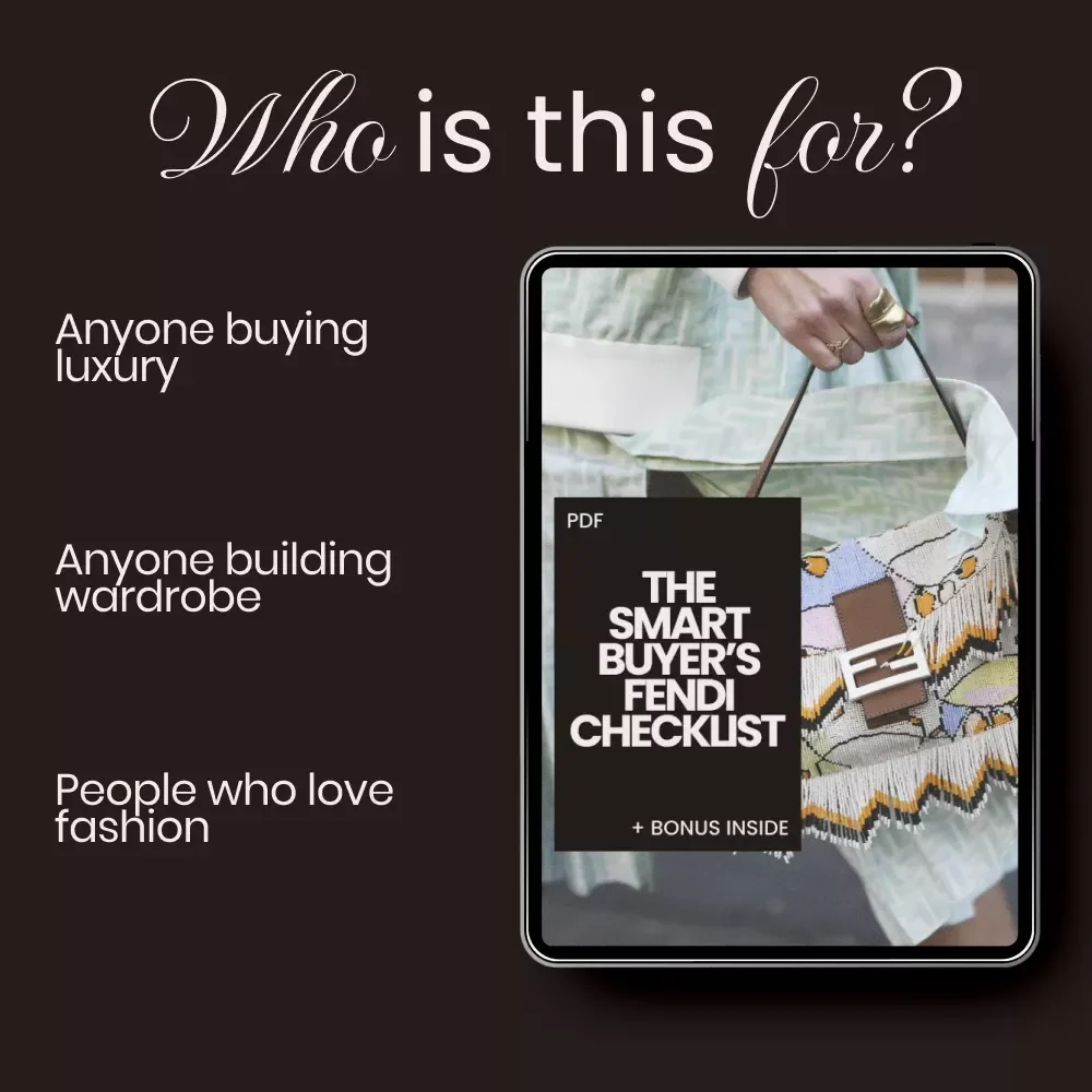 The Smart Buyer’s Fendi Checklist – Luxury Digital Guide with Fendi Shopping Tips for Smart Buyers | Designer Bag Buying Strategy & Investment Planner