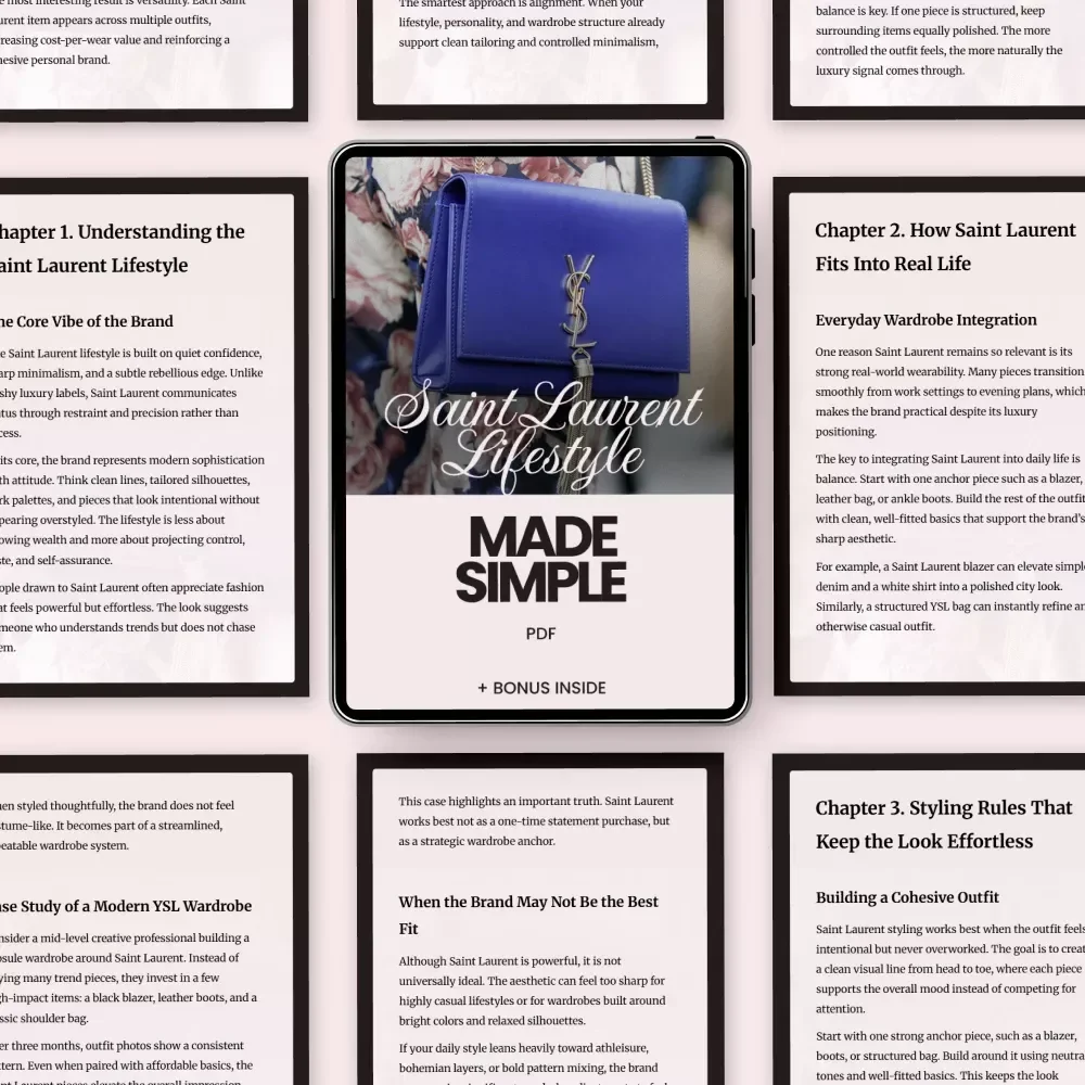 Saint Laurent Lifestyle Made Simple – The Ultimate Guide to Saint Laurent Lifestyle Fit Explained Simply, Modern YSL Wardrobe Styling & AI Outfit Planning