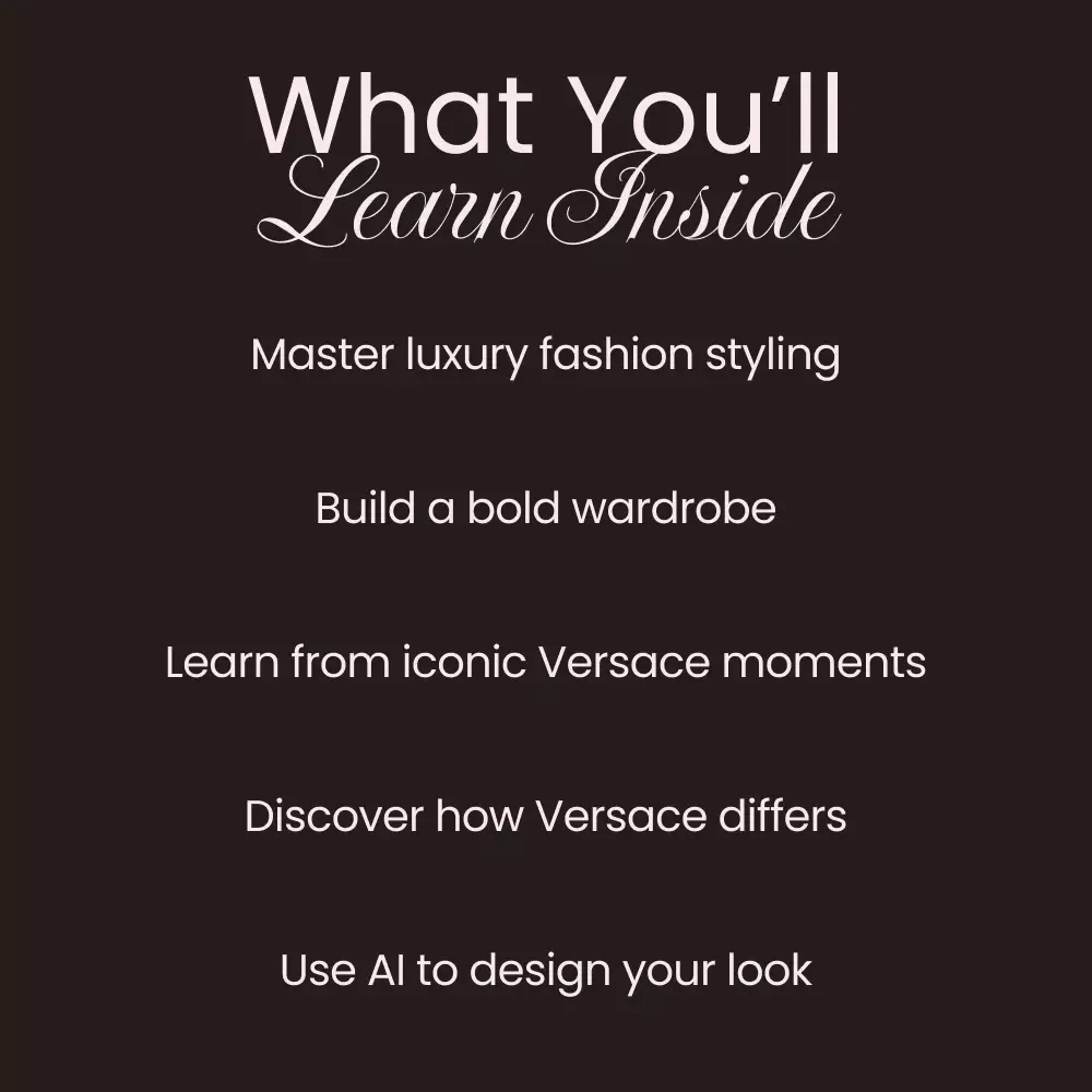 How Versace Stands Out: A Comprehensive Guide to Luxury Fashion