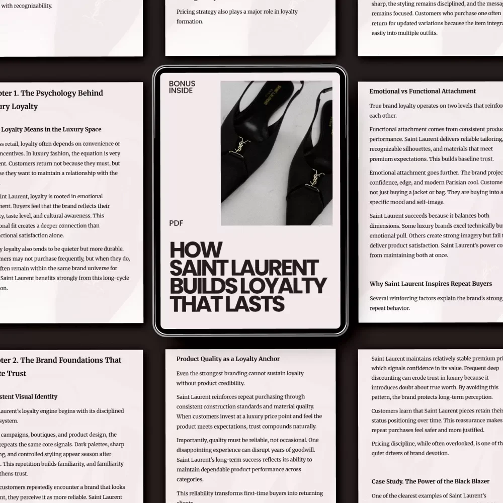 How Saint Laurent Builds Loyalty That Lasts – Luxury Brand Strategy eBook | Customer Retention Guide & Case Study on How Saint Laurent Builds Loyalty