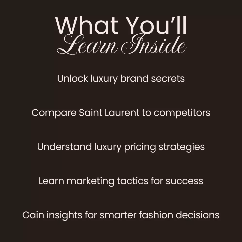 How Saint Laurent Stands Apart in the Luxury Fashion World - A Comprehensive eBook Guide