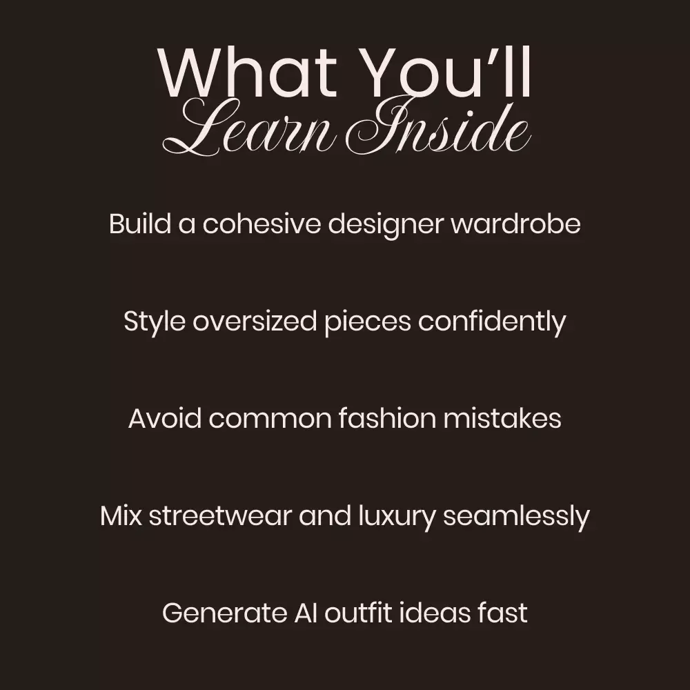 Balenciaga Style Guide Basics – Digital Download Ebook, Streetwear & High Fashion Fashionista Handbook, AI Outfit Prompts, Capsule Wardrobe & Styling Tips