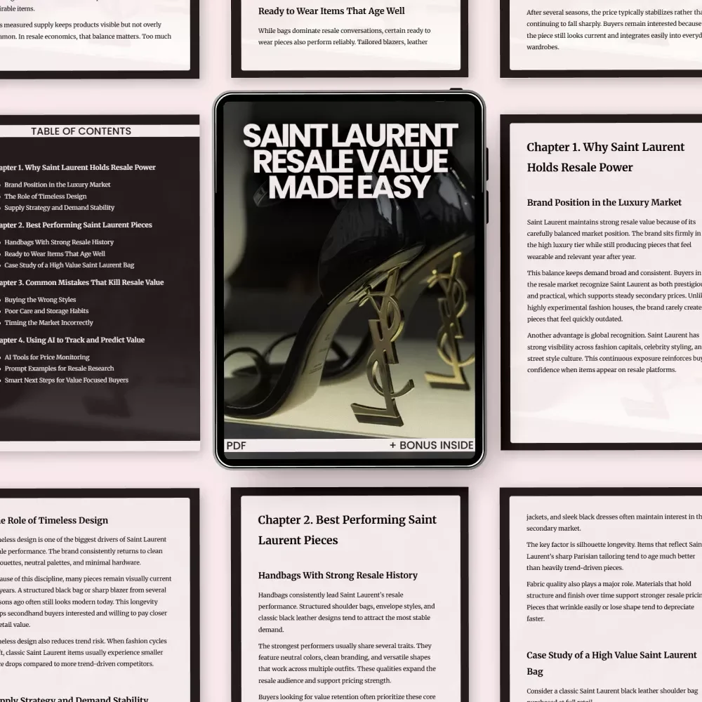Saint Laurent Resale Value Made Easy: The Ultimate Guide to Maximizing Your Luxury Investment