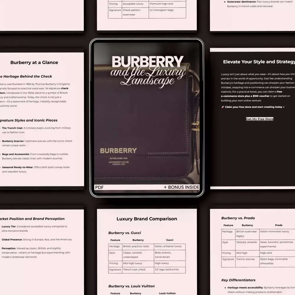 Burberry and the Luxury Landscape Guide – Brand Comparison with Gucci, Louis Vuitton & Prada