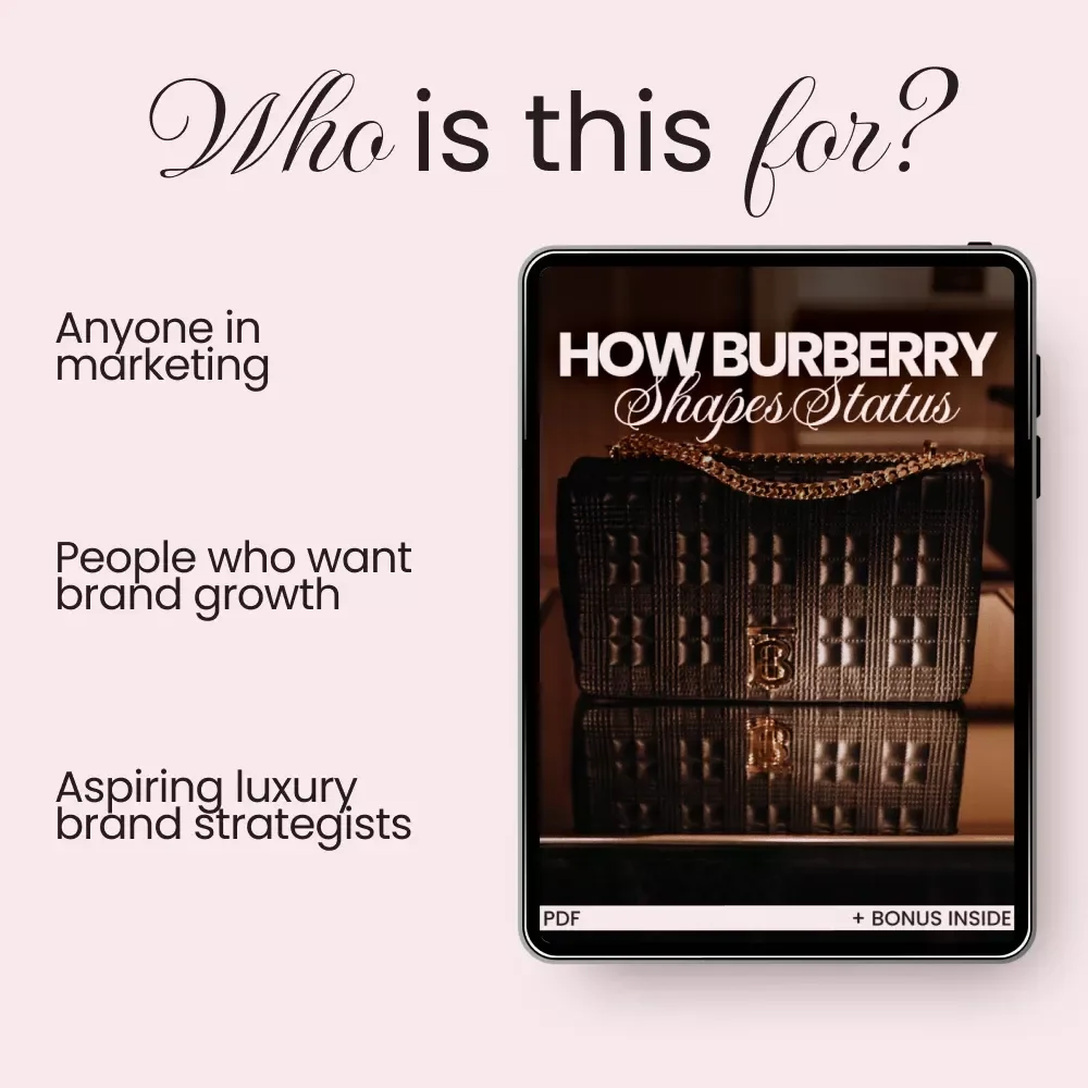 How Burberry Shapes Status: A Guide to How Burberry Builds Desire and Status - Digital Download