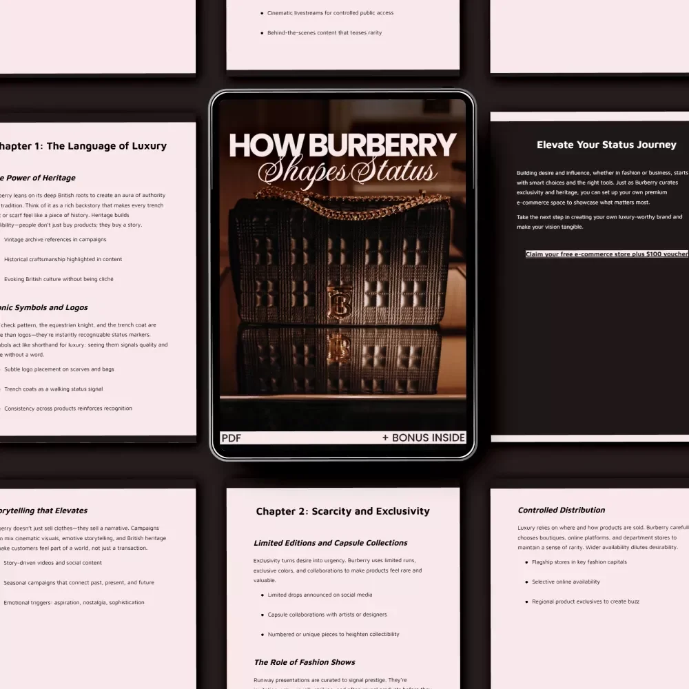 How Burberry Shapes Status: A Guide to How Burberry Builds Desire and Status - Digital Download