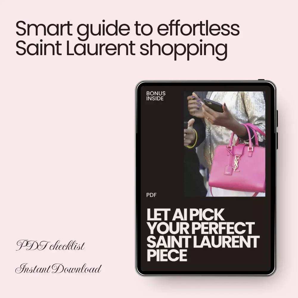 Let AI Pick Your Perfect Saint Laurent Piece – Smart Checklist for Luxury Shopping