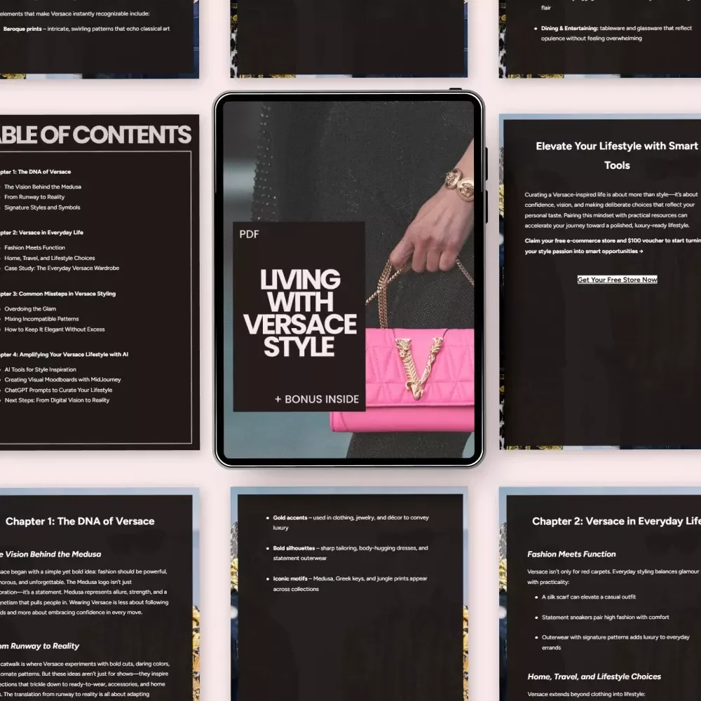 Living with Versace Style: A Guide to How Versace Connects with Lifestyle