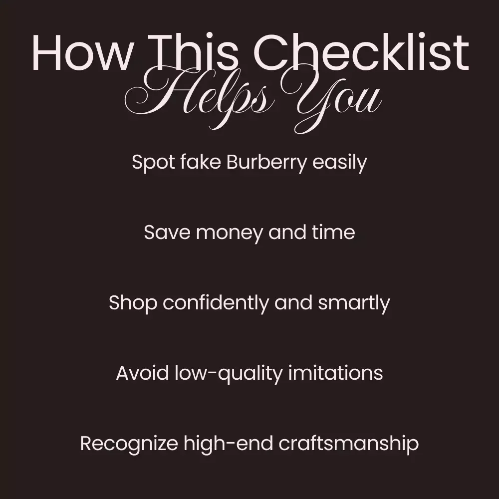Spotting Real Burberry Before You Buy: The Ultimate Checklist to Avoid Fake Burberry Items