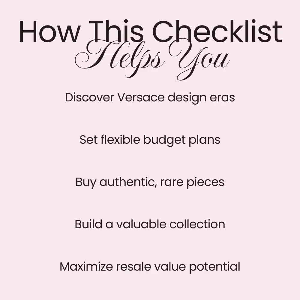 Versace Collector’s Treasure Hunt – Exclusive Shopping Tips for Versace Collectors | Digital Download