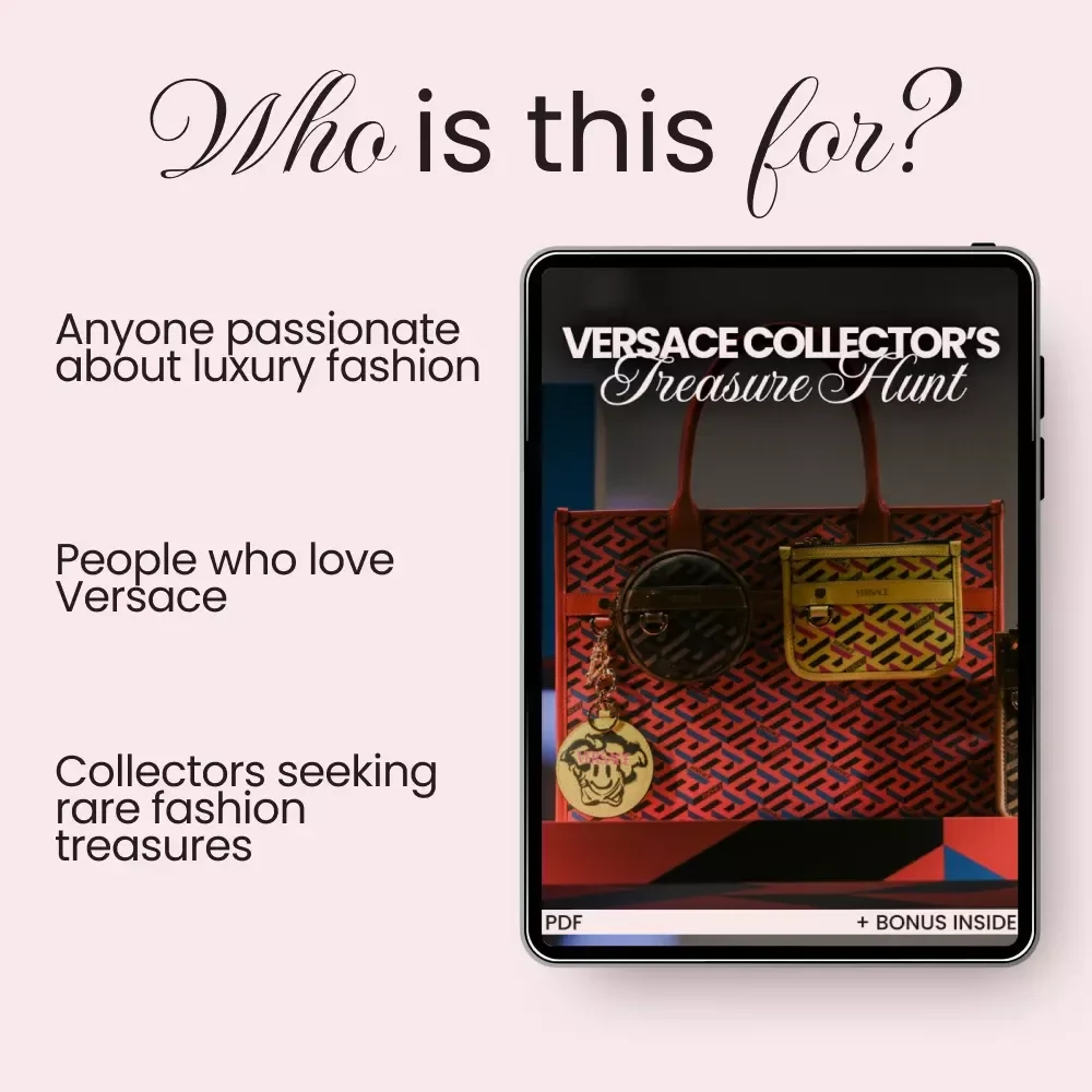 Versace Collector’s Treasure Hunt – Exclusive Shopping Tips for Versace Collectors | Digital Download