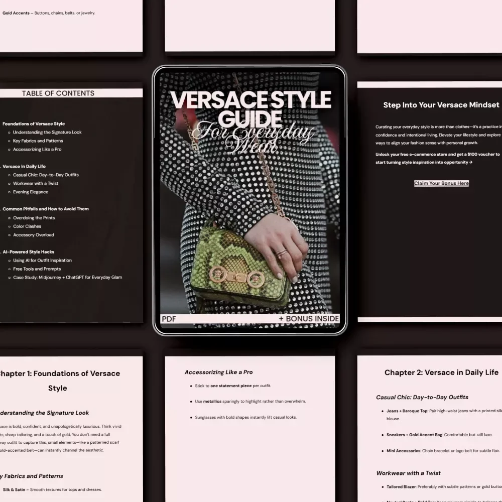Versace Style Guide for Everyday Wear - The Ultimate eBook for Effortless Luxury Outfits