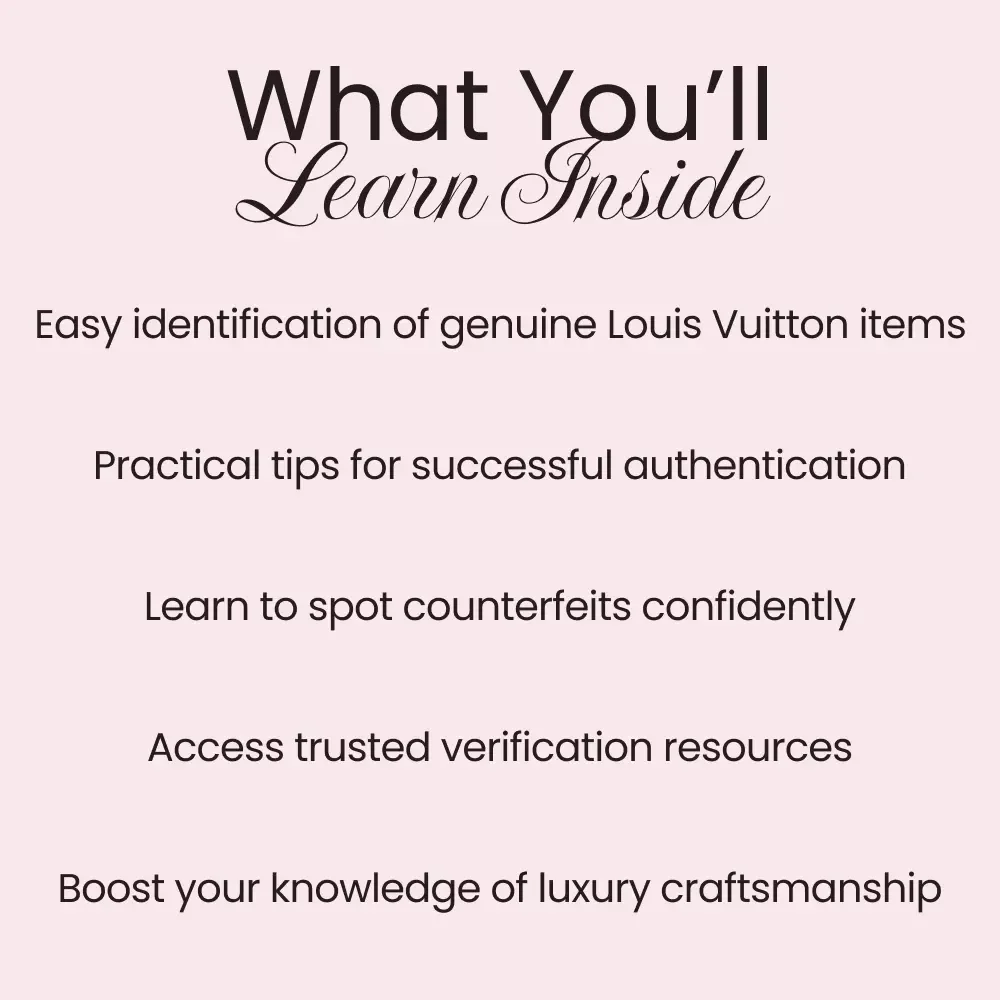 Louis Vuitton Verification Guide – Essential eBook to Master the Art of Authenticating Louis Vuitton Luxury Items