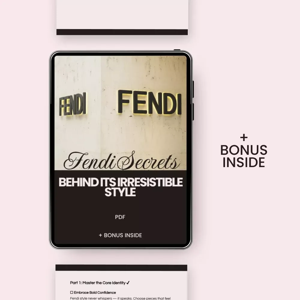 Fendi Secrets Behind Its Irresistible Style – Luxury Fashion Checklist Guide Revealing what makes fendi style unique & How to Build Iconic Designer Confidence