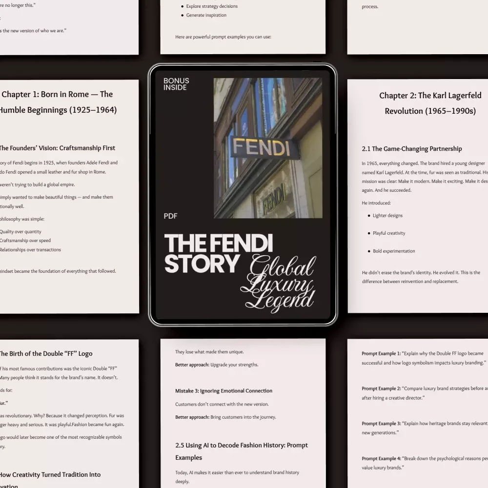 The Fendi Story: Global Luxury Legend — fendi brand history explained | Fashion Business Guide, Luxury Strategy eBook, Designer Brand Case Study