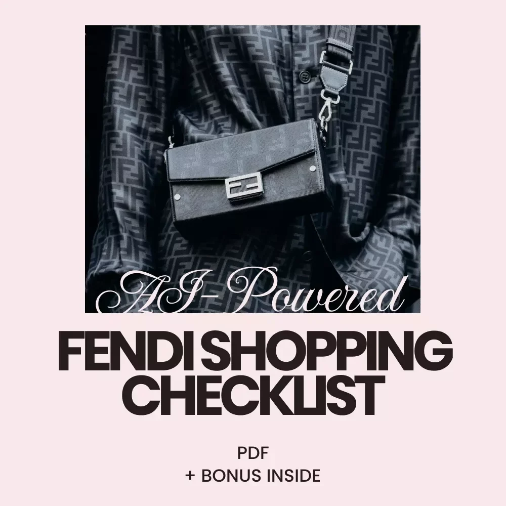 AI-Powered Fendi Shopping Checklist | Luxury Style Planner with ai help choosing fendi items | Digital Download Wardrobe & Collector Guide