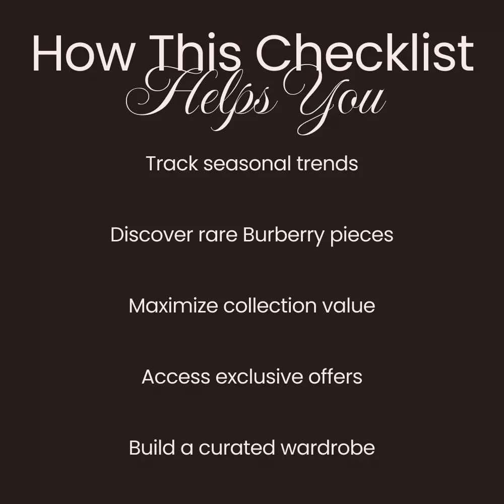 Burberry Collector’s Shopping Playbook: Expert Tips and Strategies for Curating a Timeless Collection