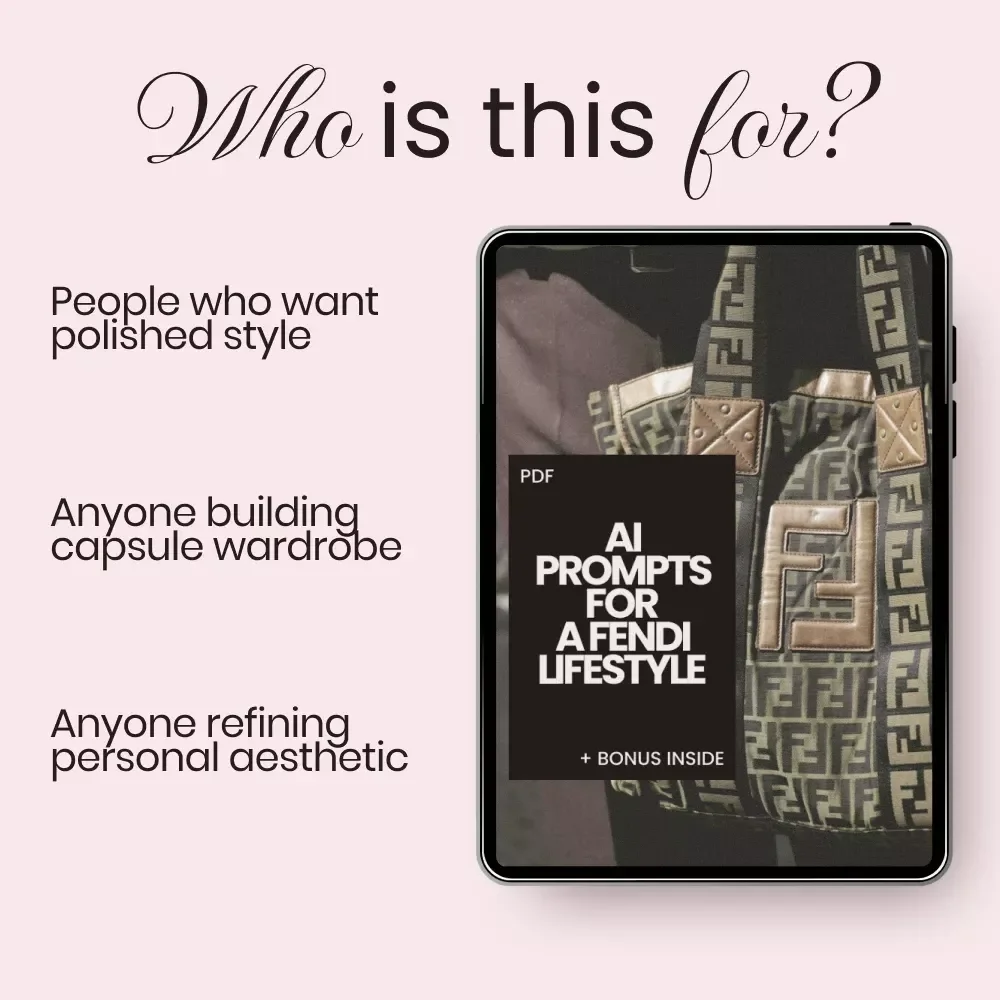 AI Prompts for a Fendi Lifestyle – Digital Checklist | ai prompts for fendi lifestyle fit | Capsule Wardrobe & Outfit Styling Guide
