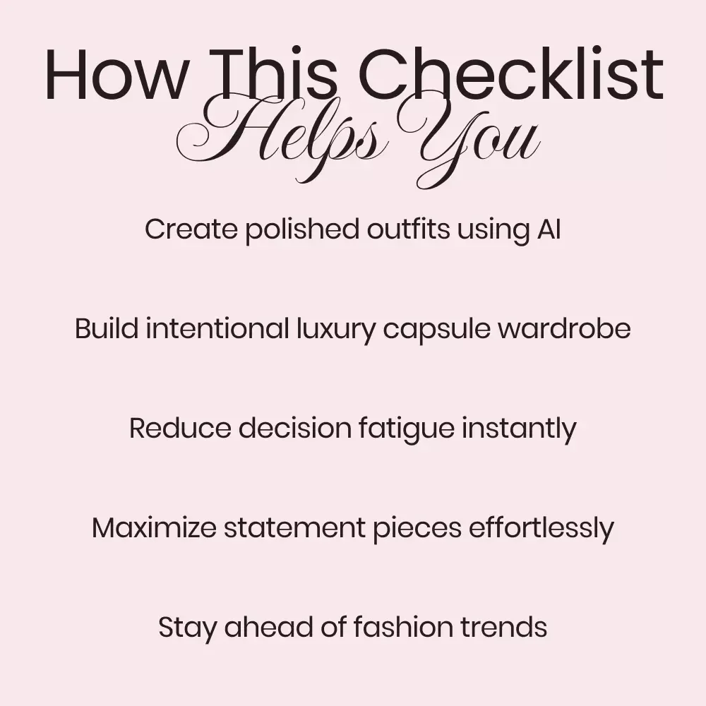 AI Prompts for a Fendi Lifestyle – Digital Checklist | ai prompts for fendi lifestyle fit | Capsule Wardrobe & Outfit Styling Guide