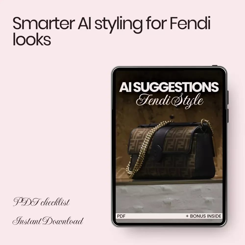 AI Suggestions Fendi Style Checklist – ai suggestions for fendi style Digital Download, Luxury Outfit Planning Guide, AI Fashion Styling Tool for Designer Wardrobe