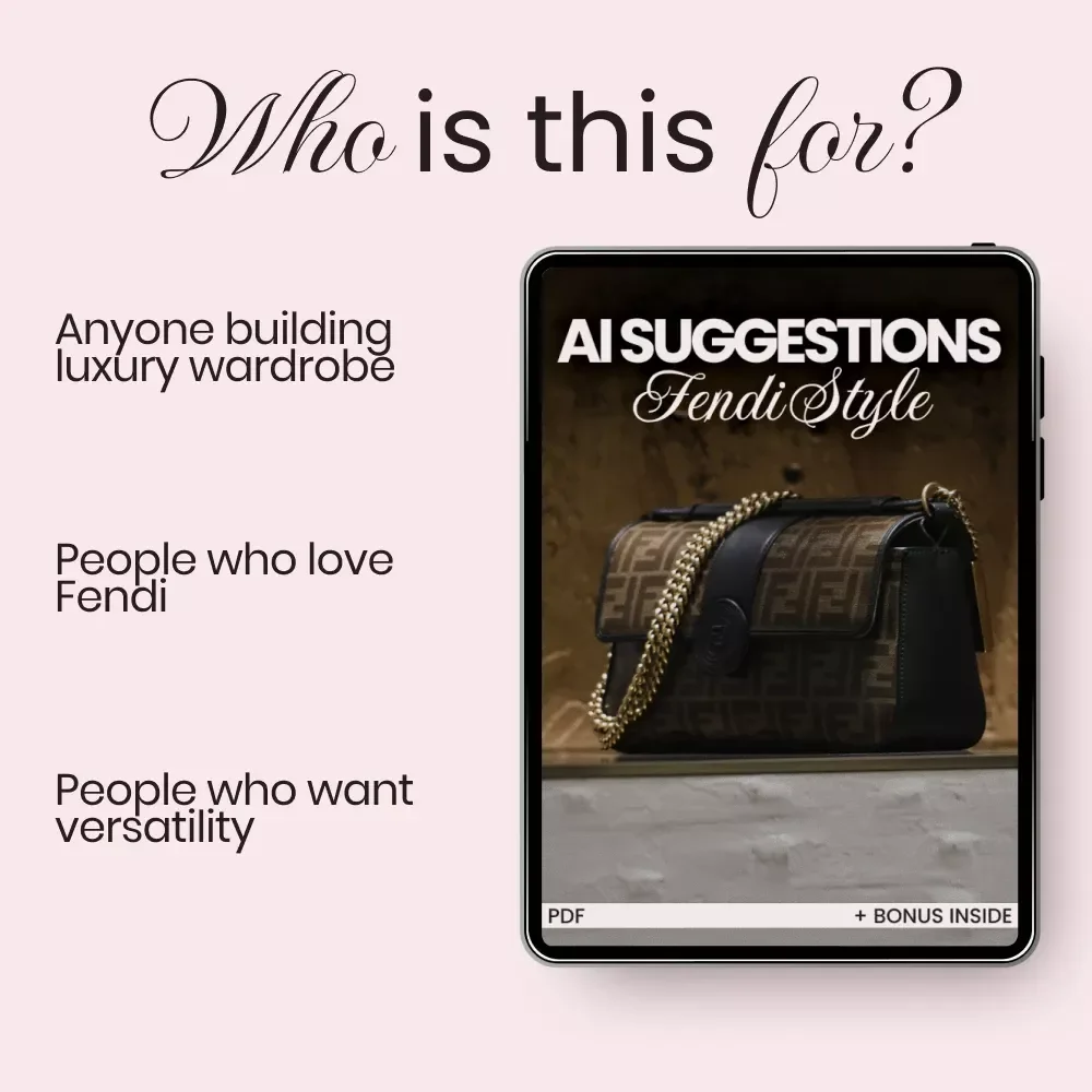 AI Suggestions Fendi Style Checklist – ai suggestions for fendi style Digital Download, Luxury Outfit Planning Guide, AI Fashion Styling Tool for Designer Wardrobe
