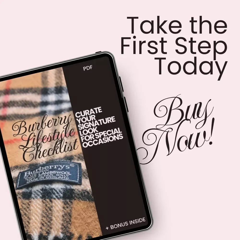 Burberry Lifestyle Checklist: Curate Your Signature Look for Special Occasions