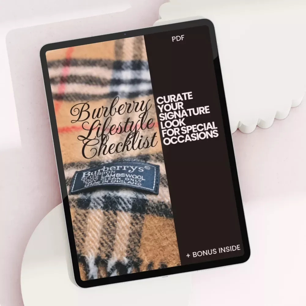 Burberry Lifestyle Checklist: Curate Your Signature Look for Special Occasions